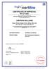 CERTIFICATE OF APPROVAL No CF 5267 SHERWIN-WILLIAMS