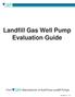Landfill Gas Well Pump Evaluation Guide