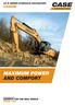 CX B-SERIES HYDRAULIC EXCAVATORS CX290B MAXIMUM POWER AND COMFORT.   EXPERTS FOR THE REAL WORLD SINCE 1842