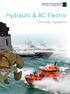 Hydraulic & AC Electric. Thruster Systems
