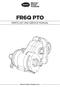 FR6Q PTO PARTS LIST AND SERVICE MANUAL. Muncie Power Products, Inc.