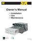 Owner s Manual. Installation Use Maintenance. Ref Rev.D General Pump is a member of the Interpump Group