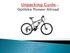 This is the Unpacking Guide for the Optibike Pioneer Allroad electric bicycle. The Guide provides information required to remove the Allroad from the