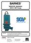 SERVICE MANUAL SGV 2 HP Pump