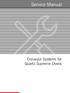 Service Manual. Conveyor Systems for Quartz Supreme Ovens