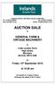 2 Harford Centre, Hall Road, Norwich, NR4 6DG Tel: (01603) Fax: (01603) AUCTION SALE GENERAL FARM & VINTAGE MACHINERY