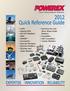 2012 Quick Reference Guide