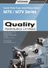 M7X / M7V Series. Swash Plate Type Axial Piston Motor. Precision Machinery Company