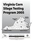 Virginia Corn Silage Testing Program 2005