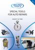 SPECIAL TOOLS FOR AUTO REPAIRS