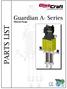 PARTS LIST. Guardian A- Series. Material Pumps