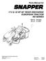 Reproduction. Not for 17.5 & 18 HP 38 REAR DISCHARGE EUROPEAN TRACTOR RD SERIES. Parts Manual for ELT17538RDF ELT1838RDF