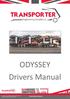 ODYSSEY Drivers Manual.   1