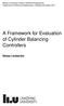 A Framework for Evaluation of Cylinder Balancing Controllers