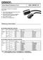 Ordering Information. Short Barrel Inductive Prox E2E3-WIREDC. Short Barrel 3-Wire Prox Sensors Meet IP67