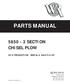 PARTS MANUAL SECTION CHISEL PLOW 2012 PRODUCTION - SERIAL # & UP WIL-RICH