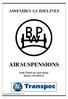 ASSEMBLY GUIDELINES AIR SUSPENSIONS. with Weld-on Axle Seats Series O/OM/OT
