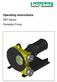 Operating instructions. RBT Series Peristaltic Pump