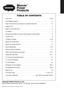 TABLE OF CONTENTS. Quick Reference Catalog Power Take-off Warranty and General and Applicable Information Ordering a PTO...