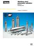 Stainless steel pneumatic cylinders Series P1S According to ISO. Catalogue GB-ul