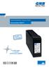 Industrial Batteries / Network Power. Sonnenschein A400 FT.»The dryfit range for modular performance adaption«
