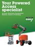 Your Powered Access specialist. Access Platform Equipment Rental, Sales & Training