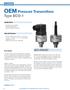 OEM Pressure Transmitters