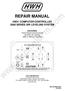 CORPORATION REPAIR MANUAL HWH COMPUTER-CONTROLLED 2000 SERIES AIR LEVELING SYSTEM. FEATURING: Touch Panel Leveling Control