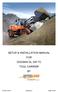 SETUP & INSTALLATION MANUAL FOR DOOSAN DL 200 TC TOOL CARRIER BY