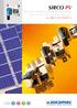 SIRCO PV. Disconnect switches for photovoltaic applications from 100 to 3200 A, up to 1500 VDC UL 98B & IEC