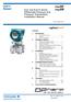 EJX and EJA-E Series Differential Pressure and Pressure Transmitters Installation Manual. Contents 1. Introduction. 3. Installation. 5.