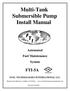 Multi-Tank Submersible Pump Install Manual