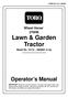 Lawn & Garden Tractor