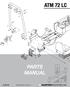 ATM 72 LC PARTS MANUAL ATM 72LC. Serial # 04A41 & Above
