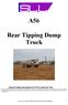 A56. Rear Tipping Dump Truck