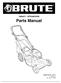 BTP22675HW. Parts Manual. Reproduction. Not for