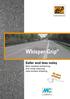 Whisper-Grip. Safer and less noisy Skid resistant enhancing and noise reducing road surface dressing. A member of the vdw-group