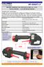 BATTERY STRAPPING TOOL FOR PLASTIC STRAP P.P. P.E.T. DIGITAL CONTROL FLAT AND ROUND SURFACE