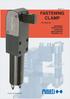 V2 FASTENING CLAMP. For tools of: ASSEMBLY VERIFICATION HANDLING MECHANIZING WELDING, etc. System patented by MISATI