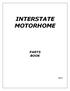 INTERSTATE MOTORHOME PARTS BOOK