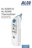AL & AL ThermoScan. Ear thermometer Directions for use AL & AL-82956