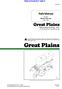 Parts Manual. Manufacturing, Inc. P.O. Box 5060 Salina, Kansas RU1994 Planter Row Unit P Rev. A