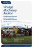 Vintage Machinery Auction