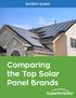 BUYER S GUIDE: Comparing the Top Solar Panel Brands