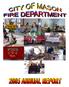 MASON FIRE DEPARTMENT 2005 ANNUAL REPORT