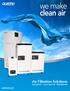 we make clean air Air Filtration Solutions Industrial Commercial Residential quatroair.com AIR TECHNOLOGIES INC.