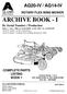 ARCHIVE BOOK - I AG20-IV / AG14-IV ROTARY FLEX WING MOWER. By Serial Number / Production COMPLETE PARTS LISTING BOOK 1