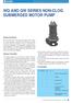 WQ AND QW SERIES NON-CLOG SUBMERGED MOTOR PUMP