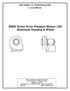 NSGV Direct Drive Pressure Blower (AF) Aluminum Housing & Wheel