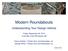Modern Roundabouts. Understanding Your Design Vehicle. Friday, September 26, :30 AM-12:00 PM Session 5B